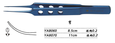 金鐘縫線結扎鑷彎 YAB060 8.5cm 彎 鉤深0.2